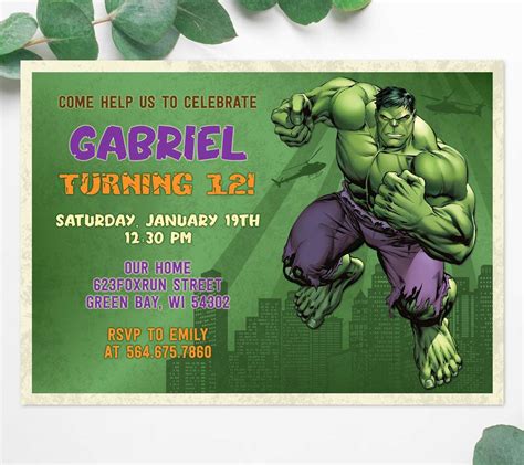 hulk einladungskarten|Amazon.com: Hulk Birthday Invitations